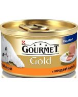 Canned food for cats GOURMET Gold turkey pate, 85 g