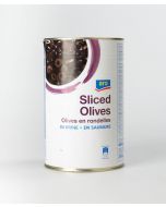 METRO CHEF sliced olives in an iron tin