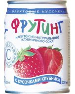 FRUTING drink made from natural strawberry juice, 0.238 l