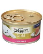 Canned food for cats GOURMET Gold mousse with beef, 85g