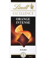 EXCELLENCE LINDT dark chocolate with orange and almond pieces, 100 g