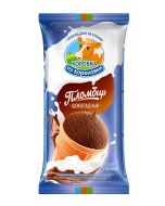 Ice-cream sundae KOROVKA FROM ROOT chocolate waffle cup, 100g