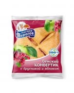 Puff MASTER PIROGOV Viennese envelope with lingonberries and apple, 70g