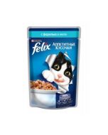 FELIX cat food with trout in jelly, 85g
