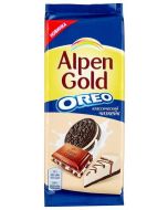 Chocolate with cheesecake flavor and ALPEN GOLD Oreo biscuits, 95 g