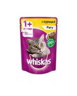 Wet food for cats WHISKAS stew with chicken 85g