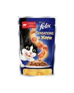 FELIX cat food with beef in jelly with tomatoes, 85g