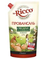 Mayonnaise MR.RICCO Organic Provencal 67%, 400 g