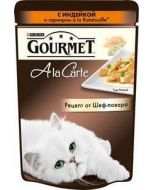 GOURMET Ala carte cat food with turkey, 85g
