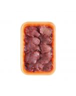 Broiler chicken liver frozen on a substrate