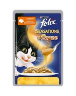 FELIX Sensations cat food with turkey in bacon flavor, 85g