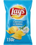 Chips LAY`S Sour cream and Greens, 150g