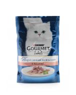Cat food GOURMET Perle mini fillet with salmon, 85 g