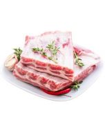 Pork ribs large piece in vacuum packing