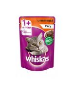 Wet food for cats WHISKAS stew with veal 85g