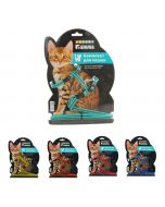 Kit for cats GAMMA colored harness and leash, 10mm