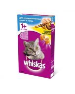 Dry food for sterilized cats Whiskas with chicken and delicious pillows 350 grams