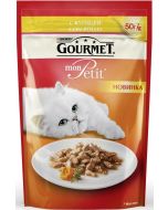 GOURMET Mon Petit cat food with chicken, 50g