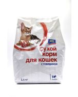 ARO cat food dry with beef, 2,4kg
