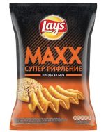 Chips LAYS Maxx pizza 4 cheese super corrugation, 145g