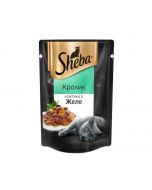Wet food for adult cats SHEBA Appetito slices in jelly. Beef and rabbit 85 grams