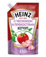 Heinz tomato ketchup with garlic and spices