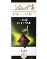 LINDT EXCELLENCE Lime Intense dark chocolate, 100 g