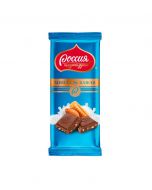 Chocolate RUSSIA - GENEROUS SOUL! Very milk almonds and waffle, 90g