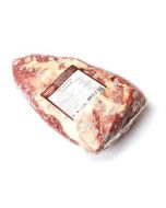 The pulp of the upper part of the beef thigh in a vacuum package.
