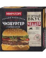 Cheeseburger MIRATORG with cheese sauce, 150g