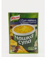 Noodle soup KNORR Cup of soup with cheese and mushrooms