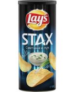 Chips LAYS Stax sour cream and onion, 110g