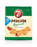 Mini croissants 7DAYS with strawberry filling 300 g