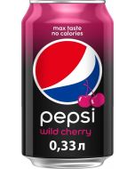 Cherry PEPSI carbonated drink, 0.33 l