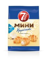 Mini croissants 7DAYS with vanilla cream 105 g