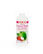 Coconut water FOCO With lychee juice, 0.33 l
