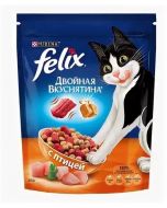 FELIX cat food Double yummy with poultry, 300g