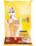 FRISKIES dry food for adult cats with meat and vegetables, 10 kg