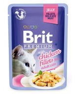 BRIT Premium wet cat food with chicken in spider jelly, 85g