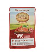 Wet food for cats NATURE'S TABLE salmon in sauce 85 grams
