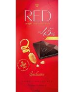 Dark chocolate RED with orange and almonds 100 g