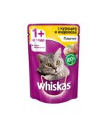 Wet food for cats WHISKAS chicken pate with turkey 85 grams