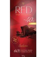 RED Extra Dark 60% chocolate, 100 g
