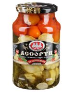 Assorted cucumbers + cherry tomatoes + squash TABLET-SAMOBRANKA, 900 ml