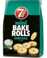Mini croutons 7DAYS Bake Rolls sour cream with onions, 80g