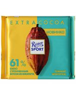 RITTER SPORT dark chocolate Cocoa, 61%, 100 g