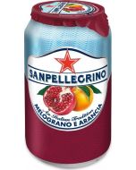 Sparkling drink S.PELLEGRINO Pomegranate and orange, can, 0.33 l