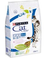 PURINA Cat Chow dry food for adult cats 3-in-1 triple protection with poultry flavor, 1.5 kg