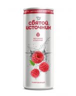 Carbonated drink HOLY SOURCE Raspberry in an iron can, 0.33 l