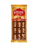 Chocolate RUSSIA GENEROUS SOUL Gold mark Milk hazelnuts, 80 g